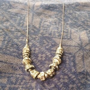 Elegant Silver Beaded Necklace